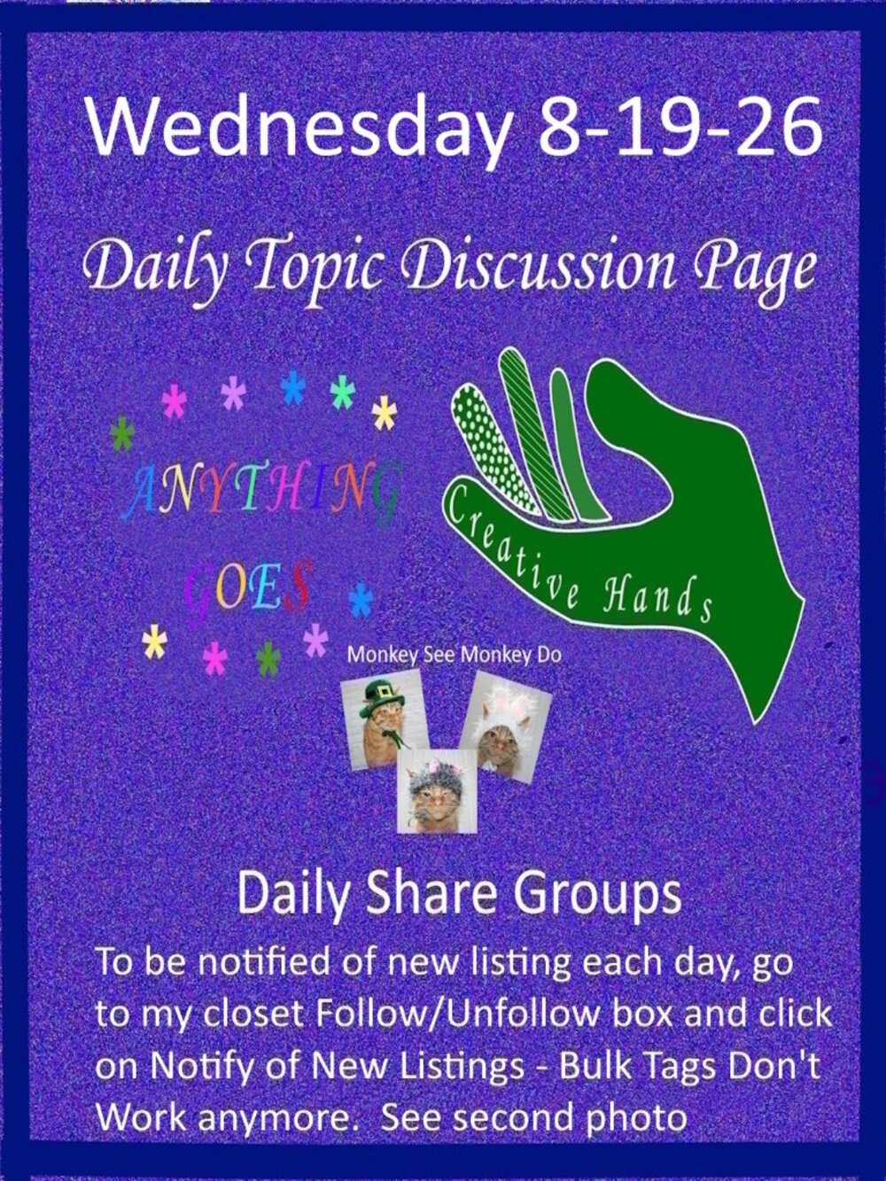 Wednesday 8-19-26 Share Groups - Part Two - Daily Topic Discussion